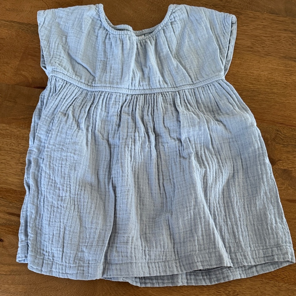 Hanna Andersson Light Gray Sleeveless Tunic Dress size 2